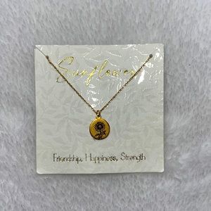 Gold Sunflower necklace